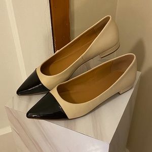 J.Crew Factory Point Captoe Flat